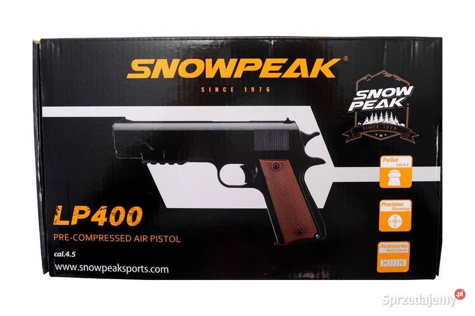 PISTOLET WIATRÓWKA SNOWPEAK LP400 PCA KAL 45 MM
