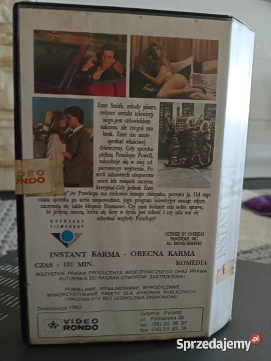 Kaseta VHS film Instant Karma sprzedam