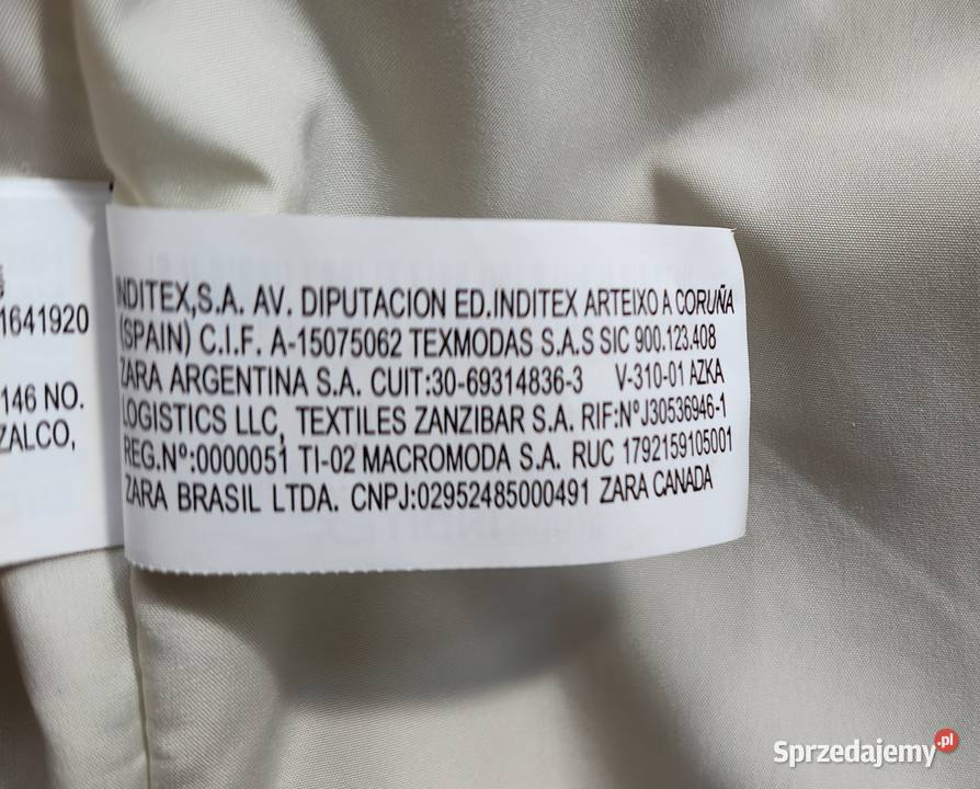 Kurtka ZARA młodzieżowa krótka z długim rękawem Warszawa