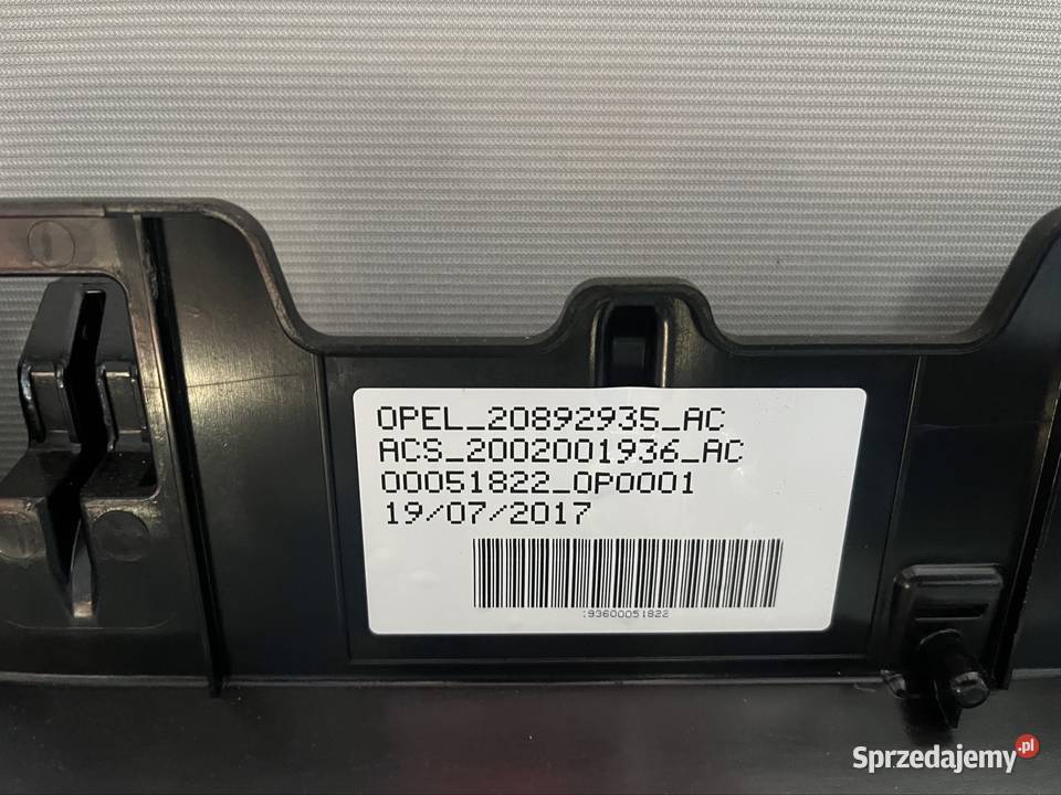 Szyber dach żaluzja Opel Zafira C lift Mielec