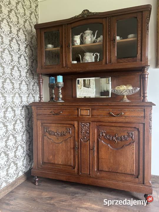 Piękny stary kredens komoda witryna Warszawa