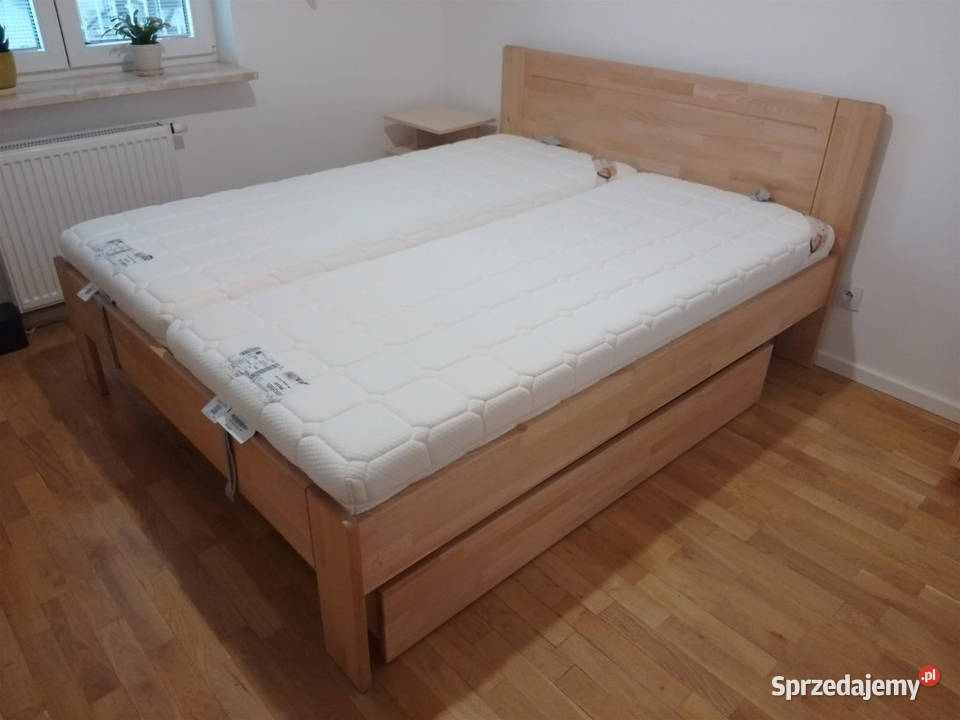 Łoże Amara Beds 160x200 drewno szuflada 2 x Warszawa
