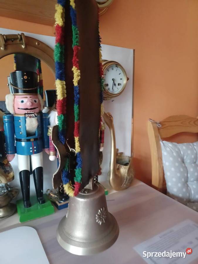 Krowiak Piękny mosiężny dzwonek Pozostałe Poznań