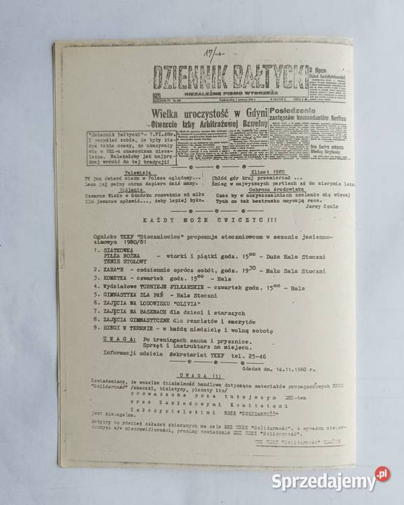 Biuletyn Informacyjny KZ NSZZ Solidarność pomorskie Gdynia