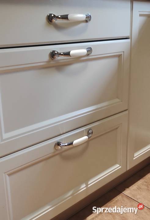 Uchwyt meblowy chrom z porcelaną 20 lubelskie Rejowiec Fabryczny