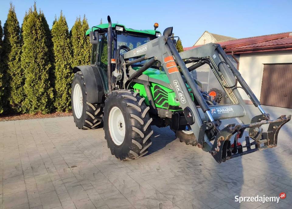 Deutz Fhar Agroplus 75 ladowacz MX80 Grabów Szlachecki