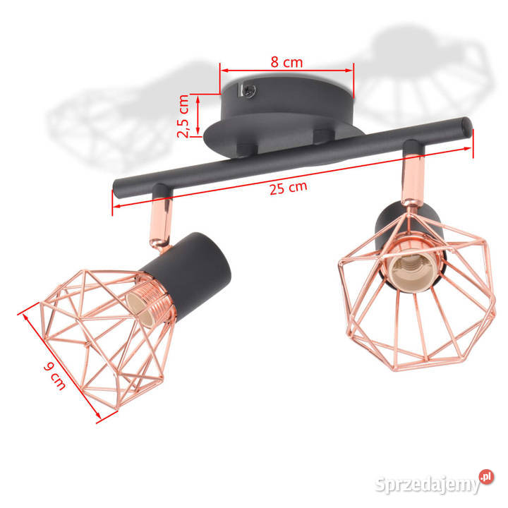 Lampa sufitowa z 2 żarówkami LED 8 W WM244394 mazowieckie Warszawa