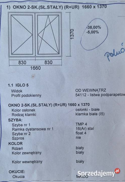 Okna Drutex dwuszybowe stan Twardogóra