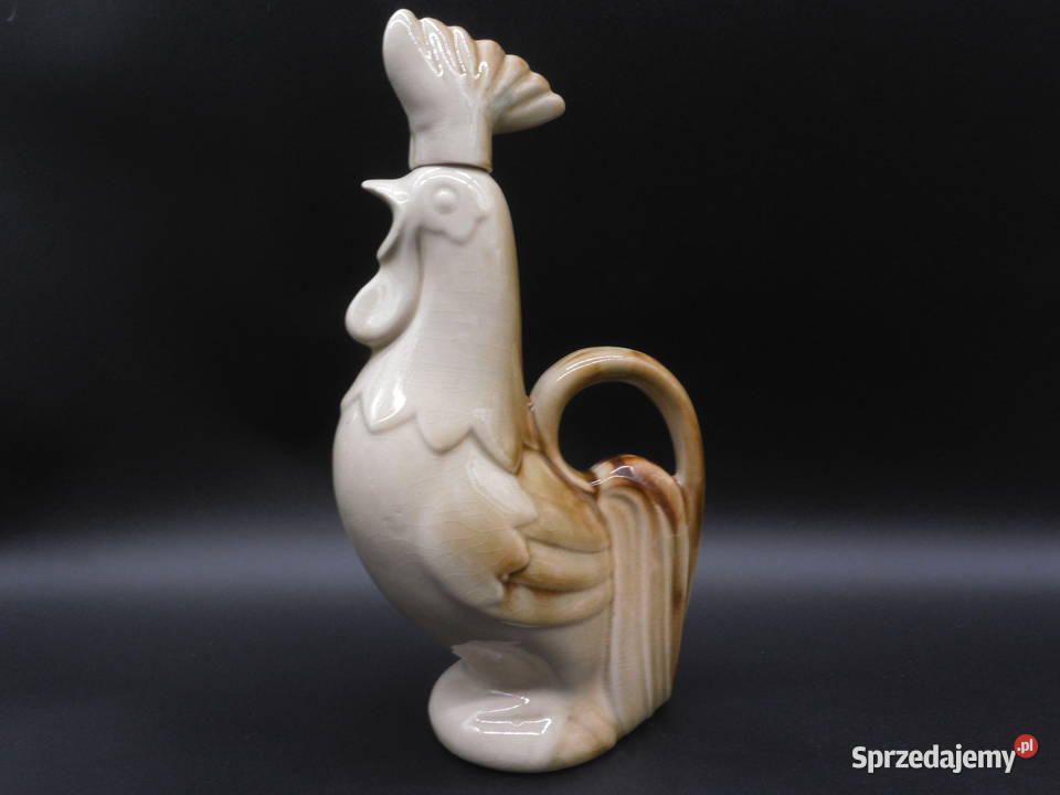 Karafka kogut stara ceramika Raszków