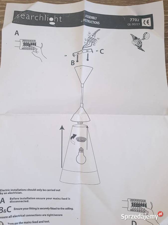 Komplet lamp sufitowych Gdańsk