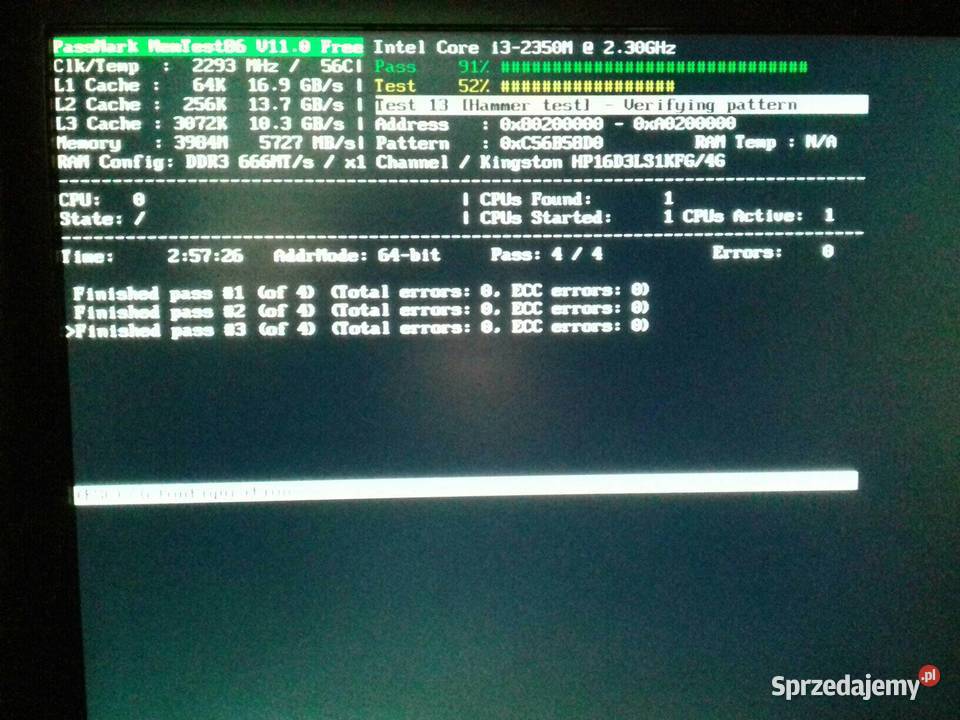 Kingston DDR3 4GB PC3L12800S SODIMM 135V 1600MHz