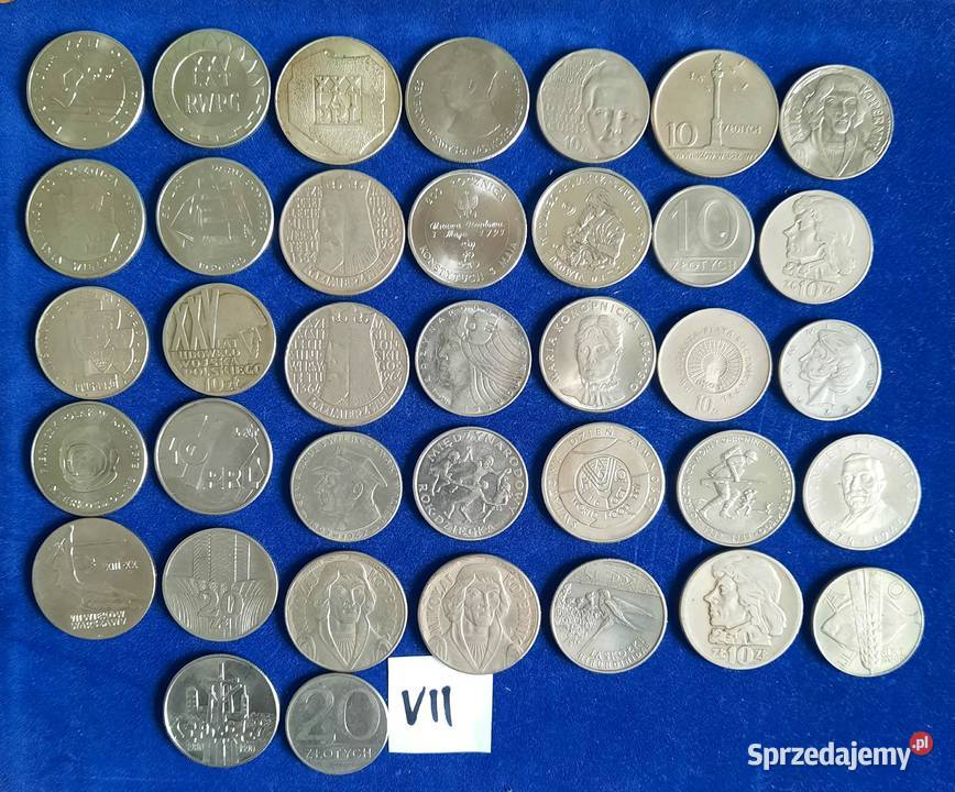 Zestaw VII Monet PRL x37 sztuki Numizmatyka śląskie