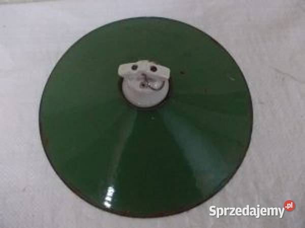 Stara emaliowana lampa fabryczna loft śląskie Bielsko-Biała