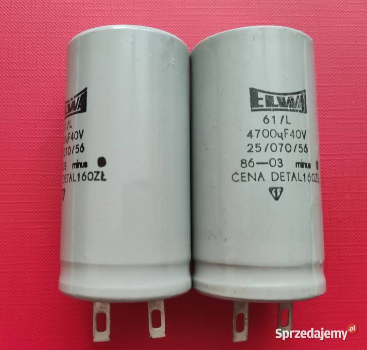 Kondensatory 4700uF40V ELWA 61L mazowieckie Warszawa sprzedam