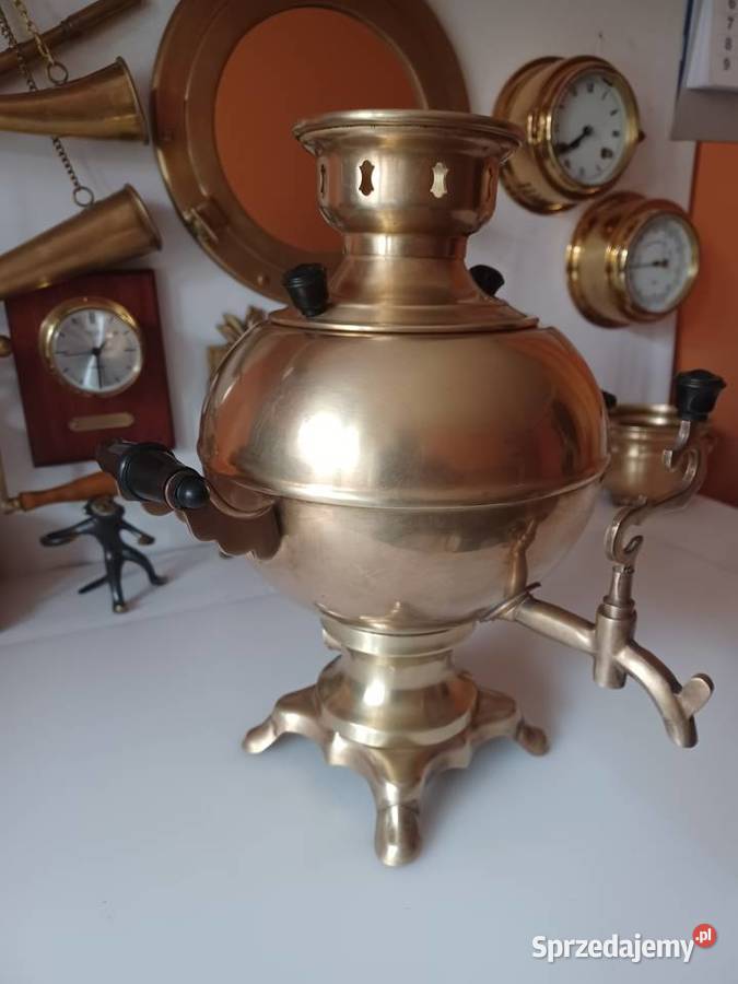 Samowar elektryczny mosiężny Poznań sprzedam