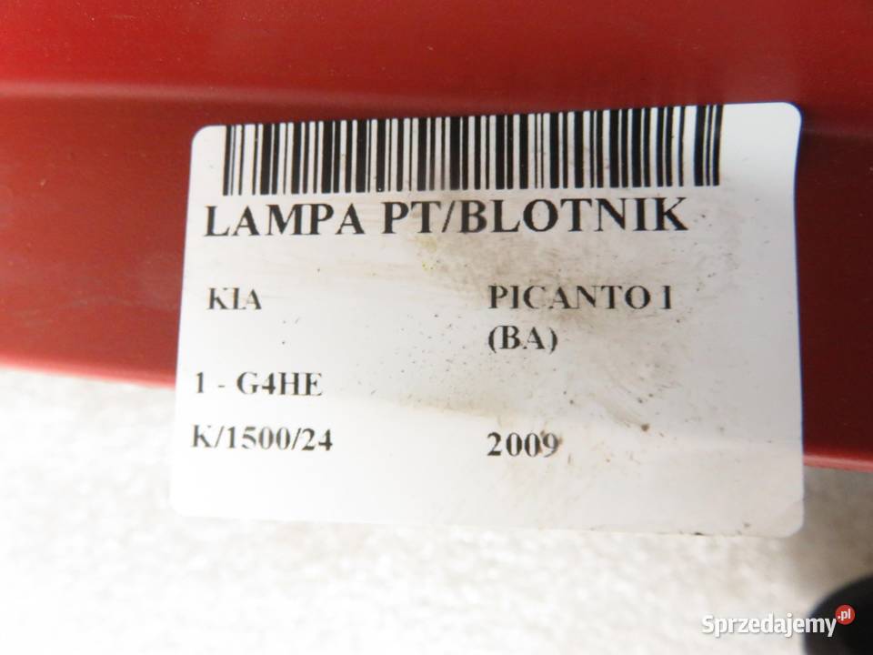 LAMPA PRAWA TYLNA KIA PICANTO I