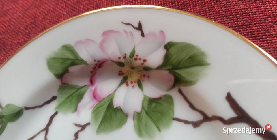Serwis do kawy Kwiaty jabłoni Epiag Made in Porcelana i szkło Gdańsk