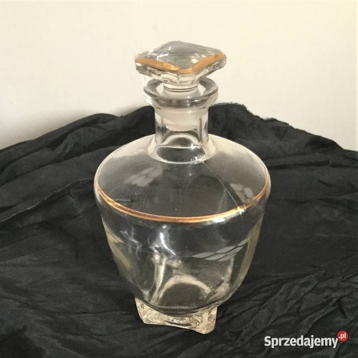 Karafka art deco sygnowana Francja lata 30