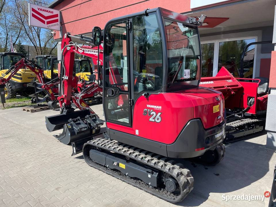 Nowa minikoparka YANMAR SV26 2022 RED Premium Łódź sprzedam