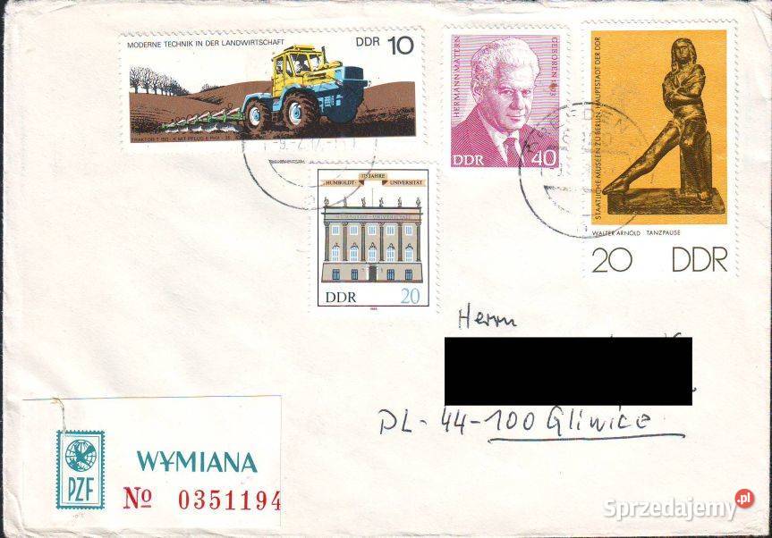 Kop zkoresp Filat NRD Polska 1977