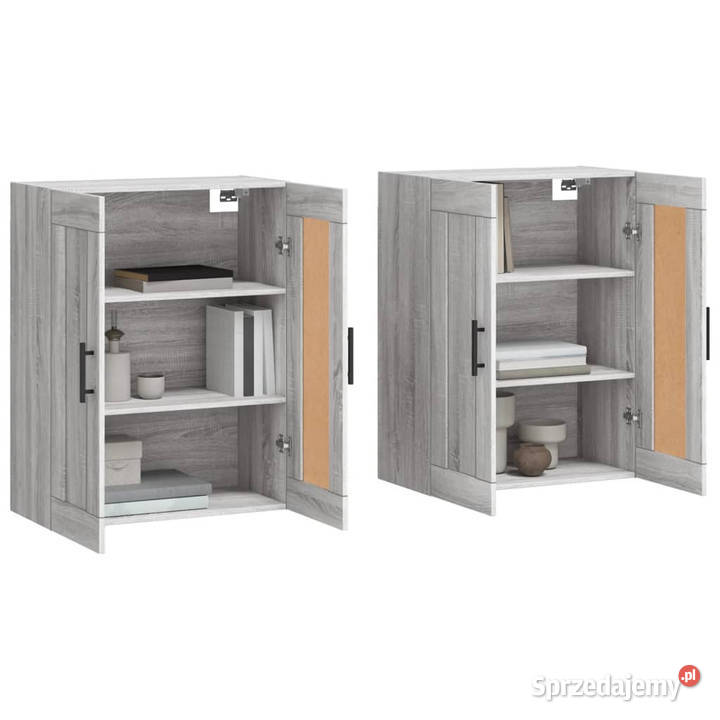 Wiszące szafki 2 szary dąb sonoma materiał Warszawa