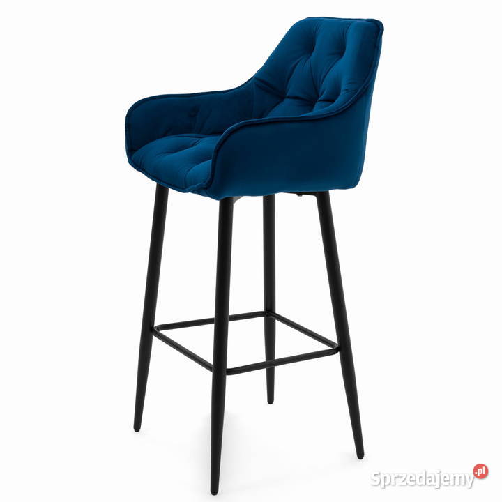 Granatowy Hoker Tapicerowany Siena Wysyłka 24H wielkopolskie Tarchały Małe sprzedam