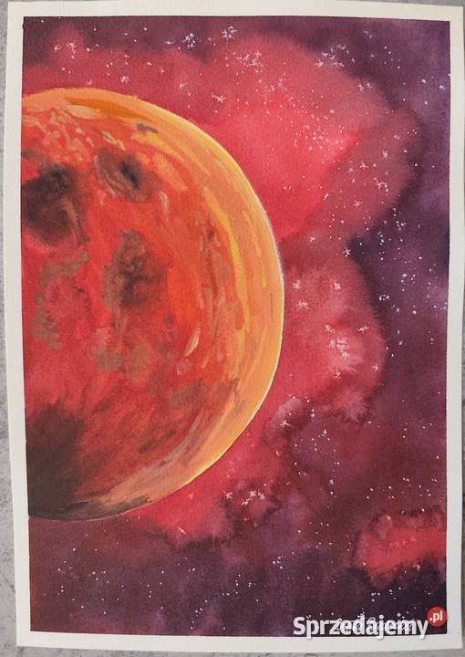 Akwarela Akwarelka Obraz pt Tam gdzie płonie Łódź