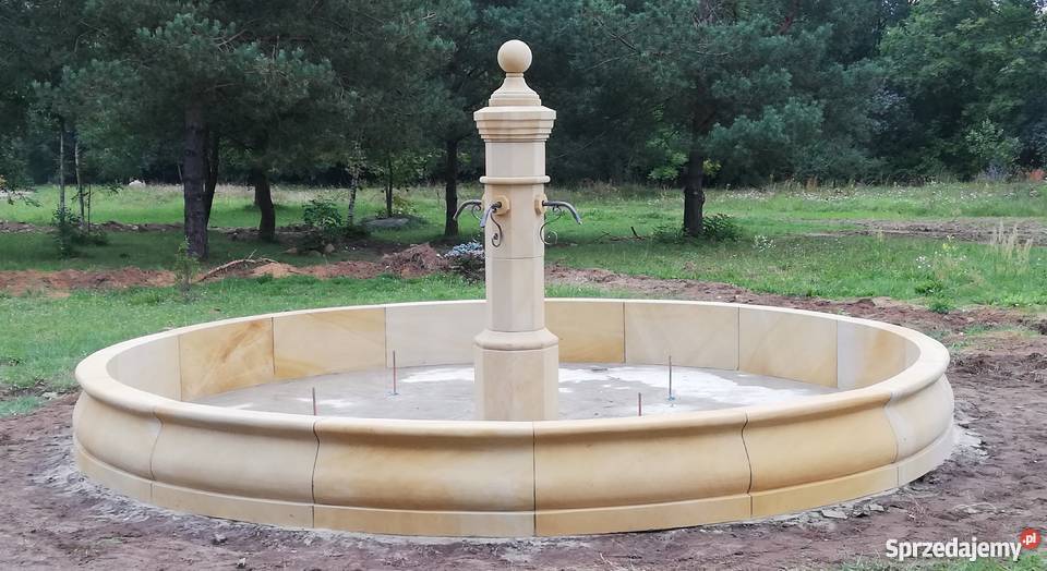 stylowa fontanna z piaskowca naturalny kamień Kamienna Góra sprzedam