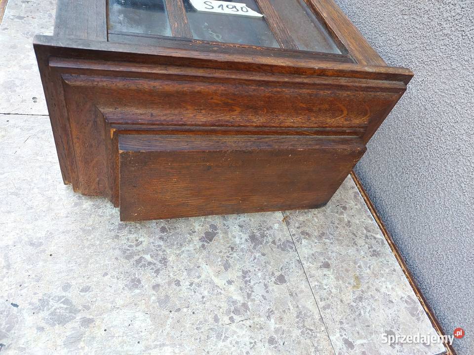 S190 Skrzynia obudowa starego zegara szafka Tczew