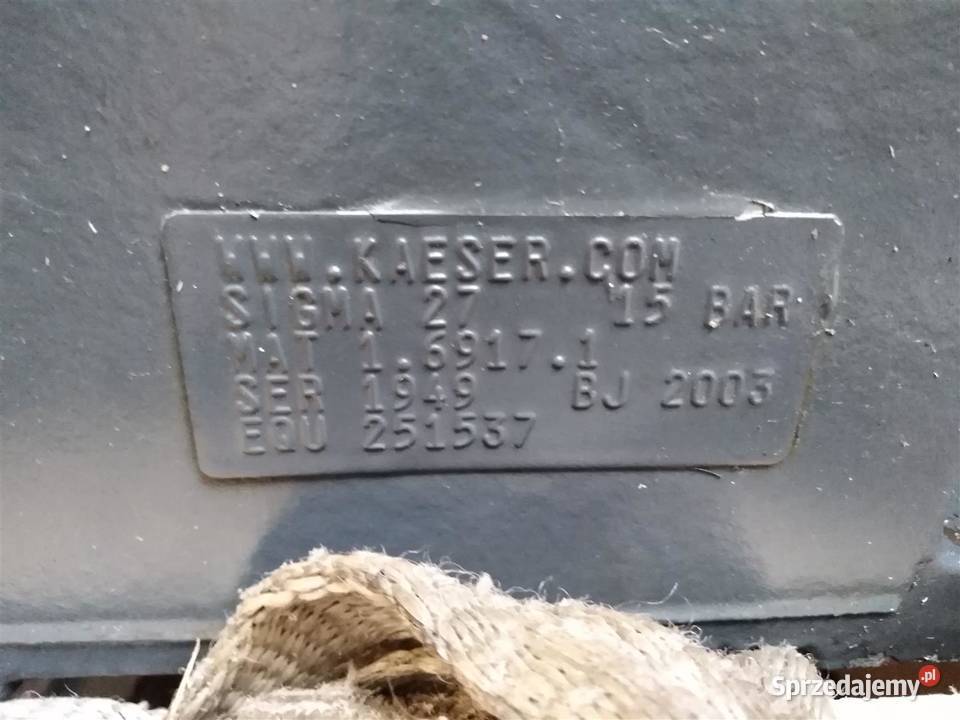 Stopień KAESER SIGMA 27 1949 15 bar BSD 7281 Wilków
