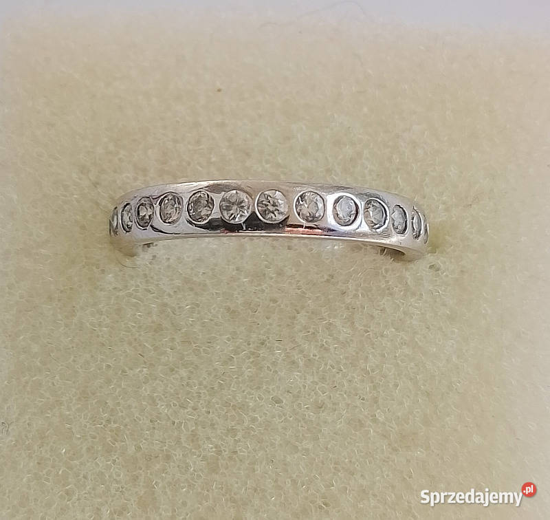 pierścionek obrączka srebro 925