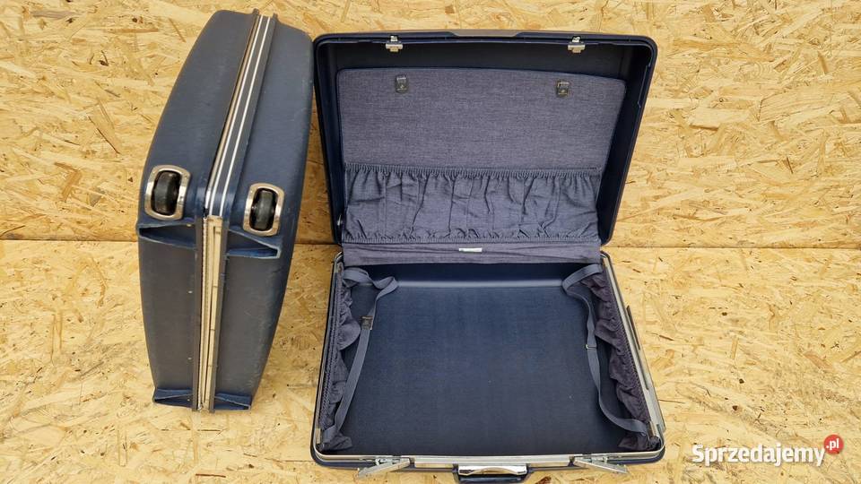 2 zabytkowe twarde walizki podróżne Samsonite Warszawa sprzedam