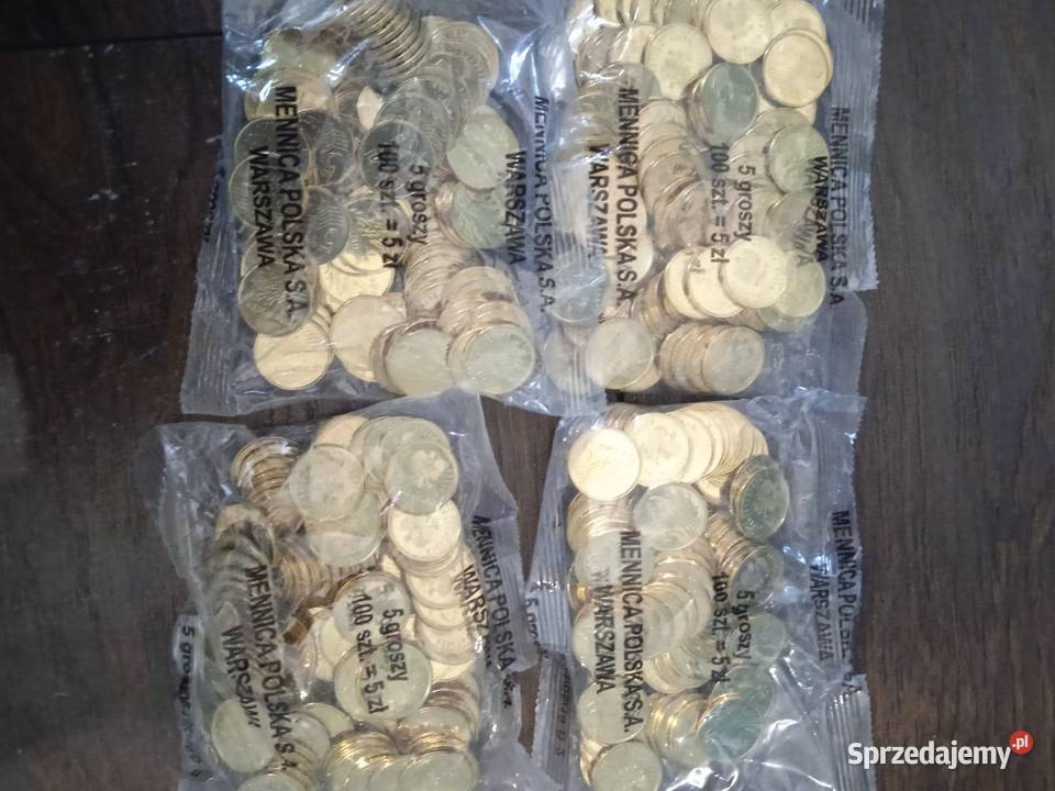 3RP 5 groszy 2021r Zestaw 4x saszetka 5 groszy Łochów