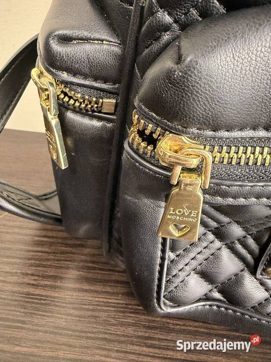 Plecak damski Love Moschino Zaino Quilted czarny Łódź