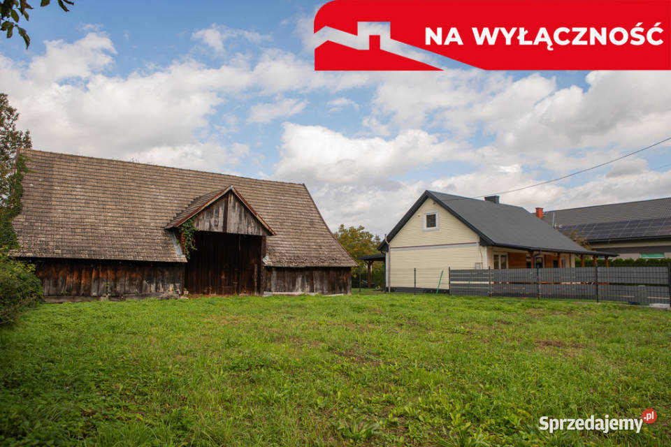 Na sprzedaż dom z dużą działką w Gręboszowie 80m2 Sprzedaż małopolskie Gręboszów
