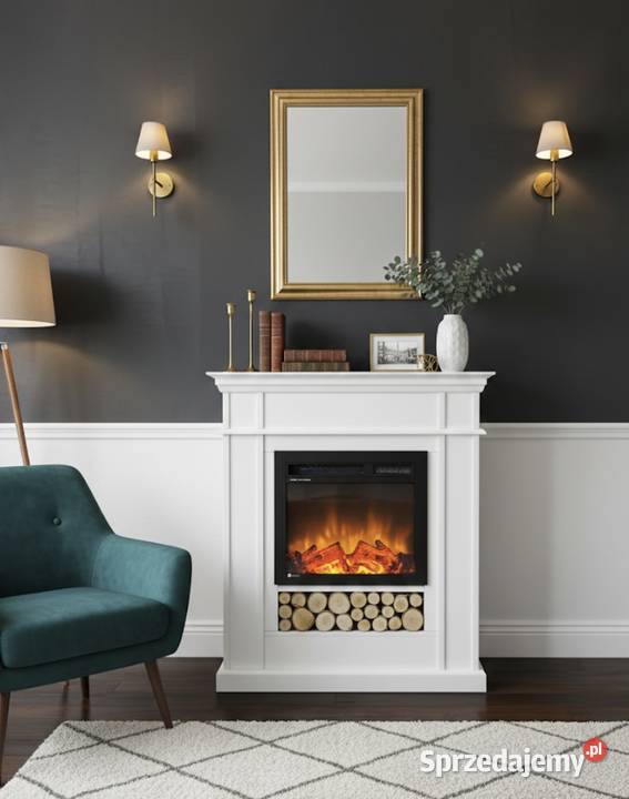 Bio Kominek Flame atrapa obudowa drewno boho Bielsko-Biała