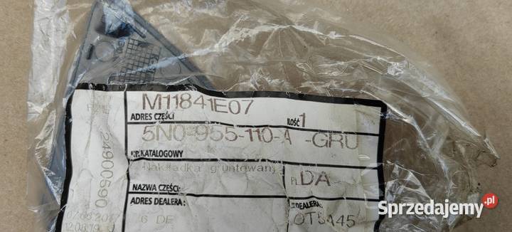 5N0955110A GRU Zaślepka spryskiwacza lamp prawa Zderzaki Rożnów