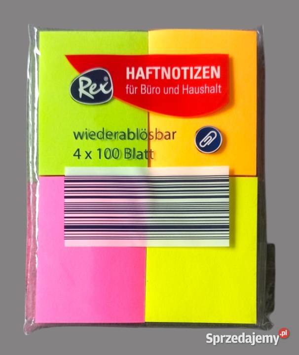 Małe karteczki samoprzylepne 400 kartek wielokolorowy