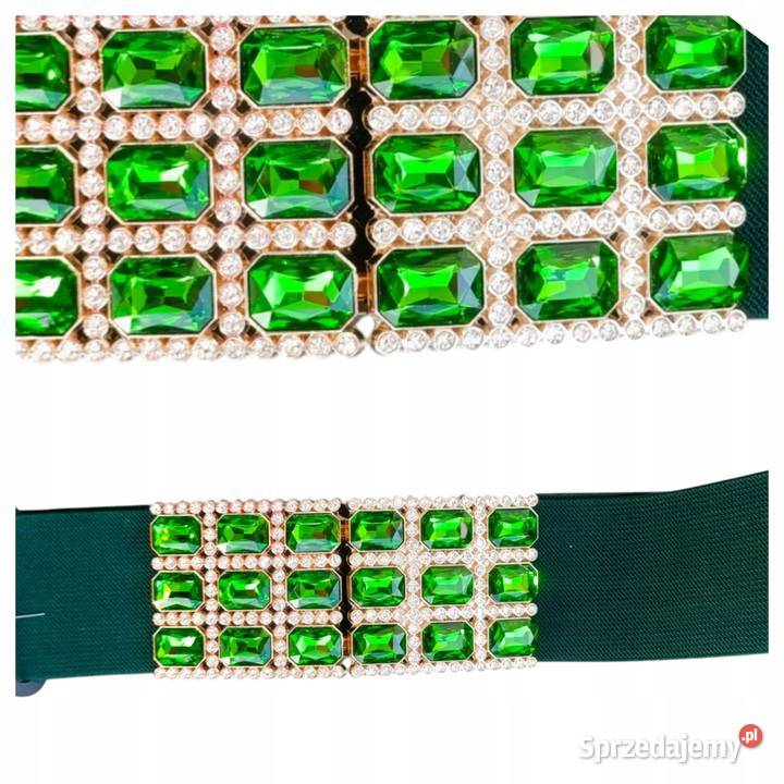 Stylowy biżuteryjny pasek damskielastyczna guma Galanteria i dodatki Pątnów