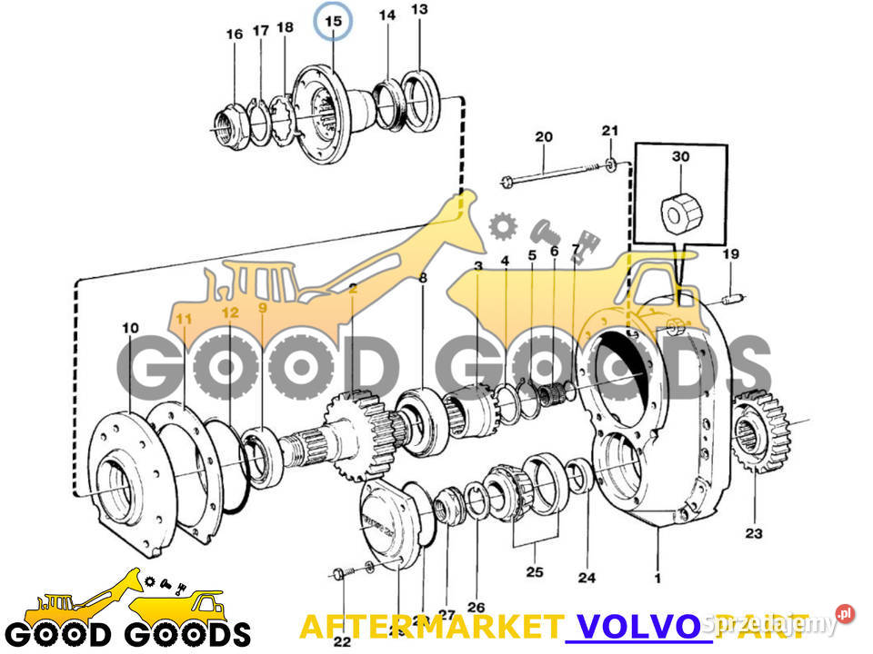 VOLVO FLANSZA 1524014 11987500 11144044 Władysławów sprzedam