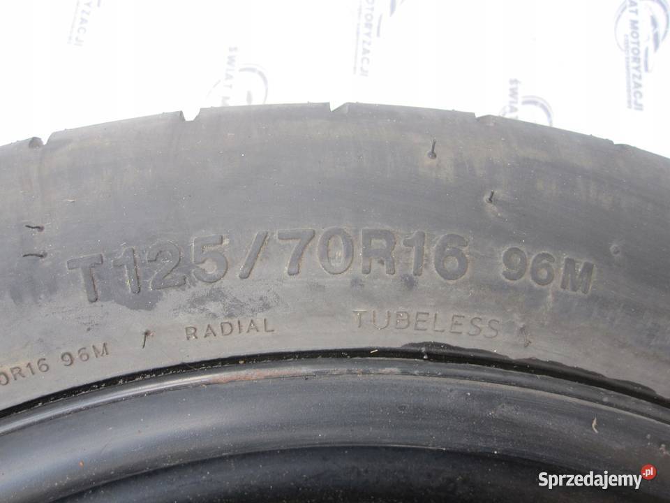 VW GOLF AUDI SEAT ALTEA koło dojazdowe 1257016 Koła świętokrzyskie sprzedam