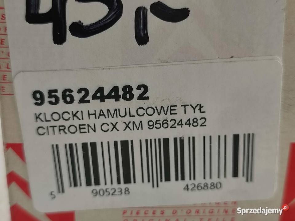 KLOCKI HAMULCOWE TYŁ CITROEN CX I MA XM Y 2000 sprzedam