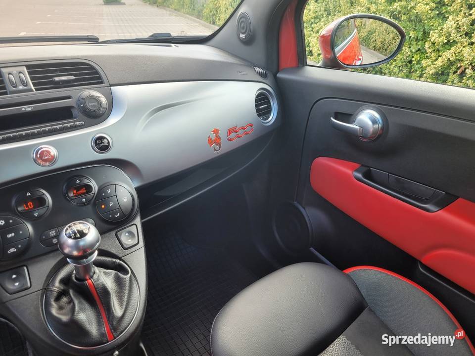 Fiat 500 12 benzyna pakiet stylistyczny Abarth nieuszkodzony Piaseczno
