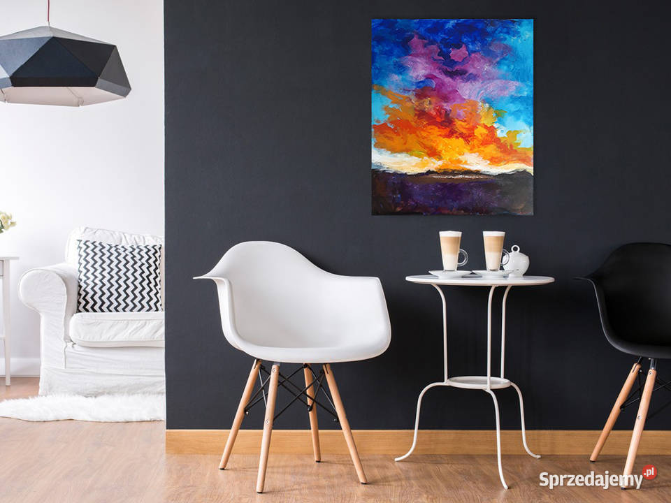 CHMURY obraz akrylowy 60x50 pejzaż krajobraz śląskie