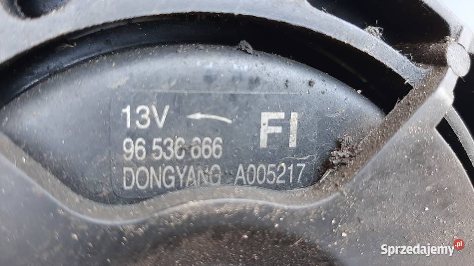 wentylator chłodnicy chwvrolet kalos 96536666 dolnośląskie Dębno