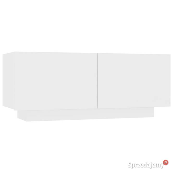 Szafka pod TV biała 100x35x40 materiał