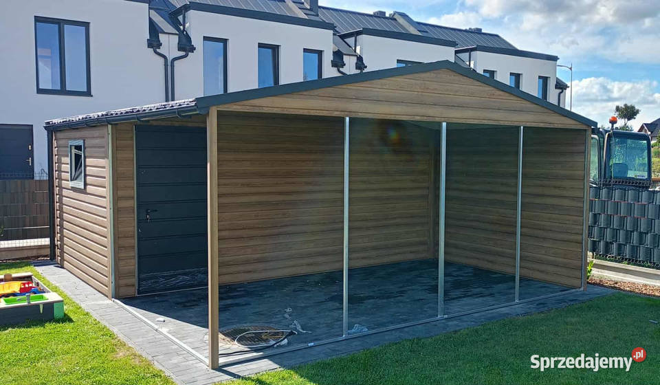 Domek Narzędziowy z wiatą 6x6 dwuspadowy Opole