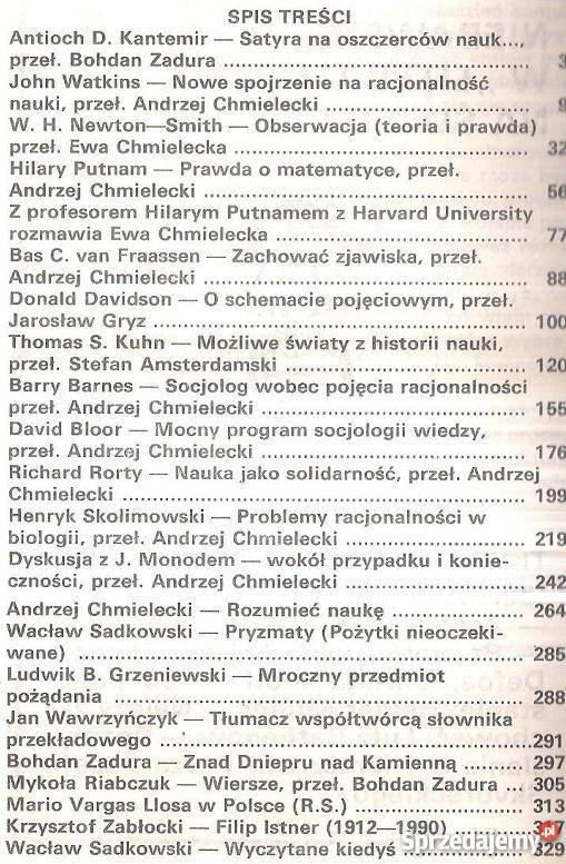 LITERATURA NA ŚWIECIE 1991 5 238 Rok wydania 1991