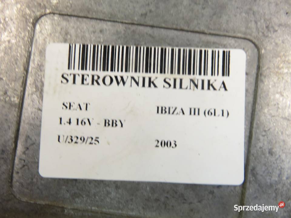 STEROWNIK SEAT IBIZA III 6L1 14 16V BBY małopolskie