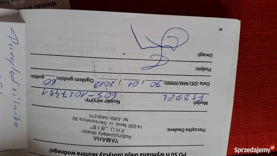 silnik zaburtowy 8 jamaha high trust roczny Żeglarstwo Ryjewo